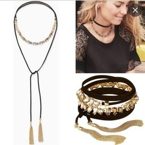 Stella & Dot Eliza fringe necklace